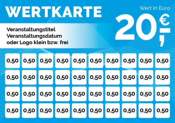 20,00 Euro Wertkarte / Verzehrkarte – Bild 3