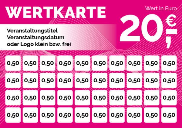 20,00 Euro Wertkarte / Verzehrkarte – Bild 6