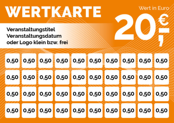 20,00 Euro Wertkarte / Verzehrkarte – Bild 5