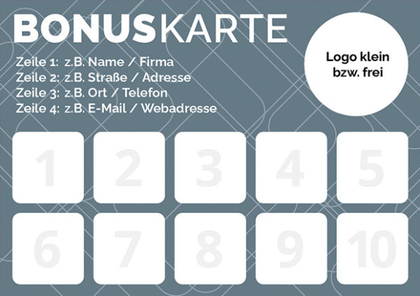 Bonuskarte / Stempelkarte
